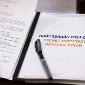 Явган хүний замыг байгалийн чулуугаар хийнэ