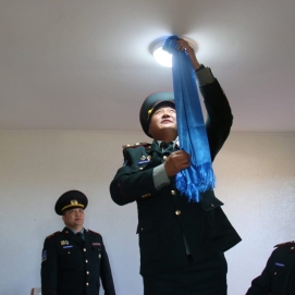 Хилийн цэргүүд амьдрах орон сууцаа өөрсдөө барьж, ашиглалтад орууллаа